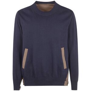 Sacai Men Cotton Typewriter X Knit Pullover